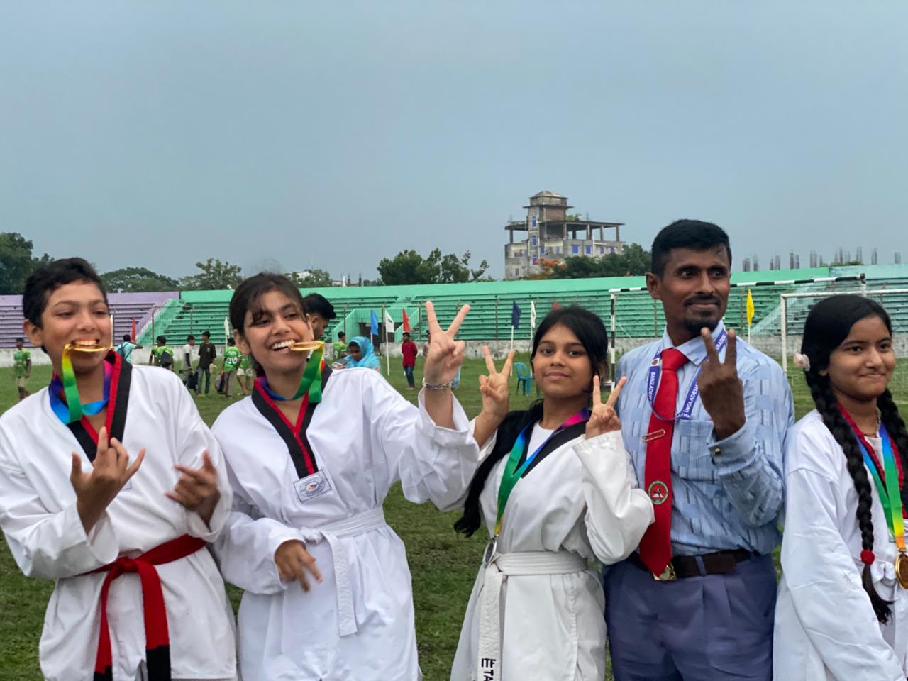 নরসিংদী তায়কোয়ানডো অ্যাসোসিয়েশনের নতুন কুঁড়িতে অভাবনীয় সাফল্য 
