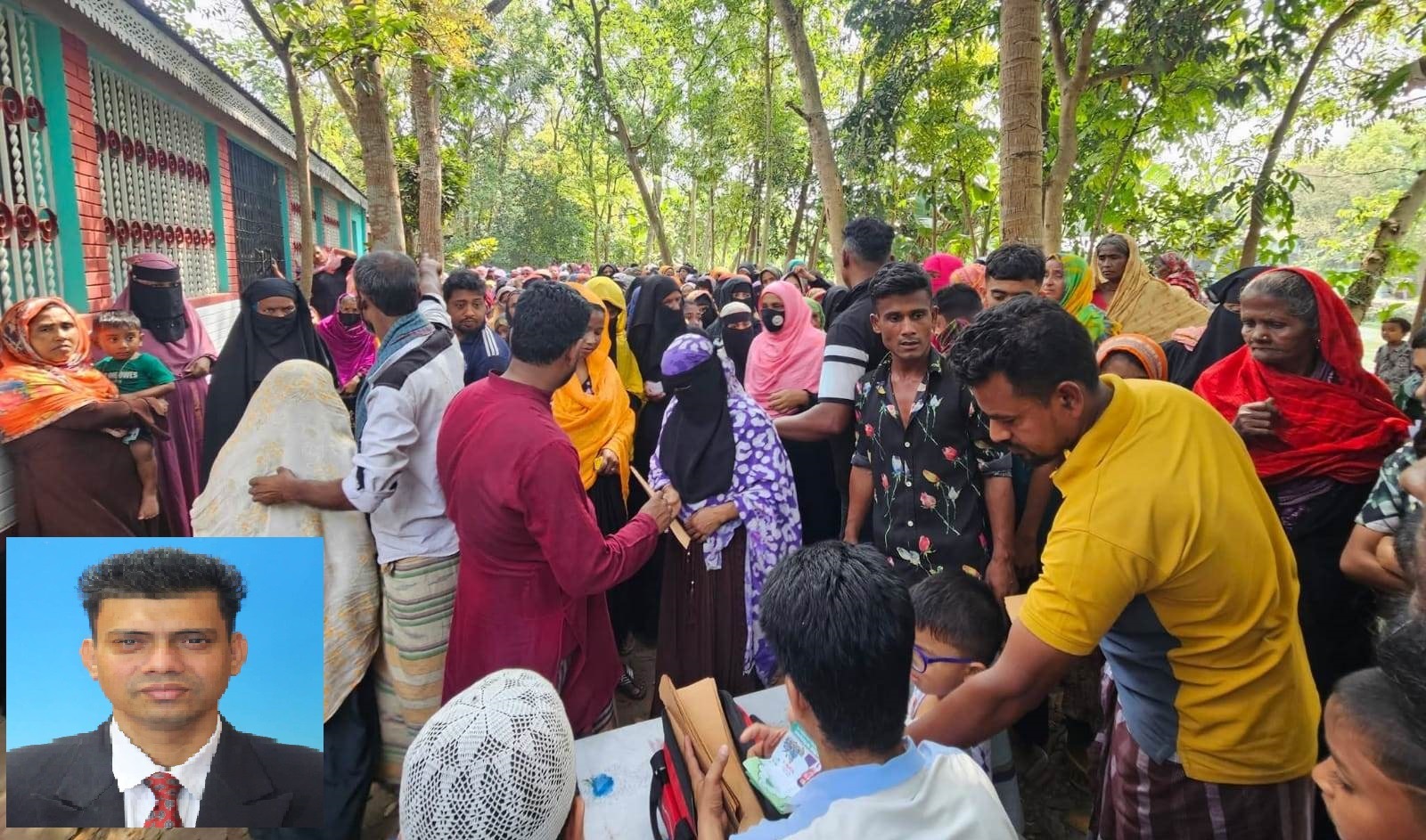 গ্রামের সেই সাধারণ ছেলেটিই আজ অনেকের কাছে মানবিকতার প্রতিচ্ছবি।