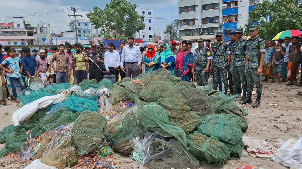 মাধবদীতে ভ্রাম্যমাণ আদালতের জব্দকৃত দুই কোটি টাকার জালের হিসেবে গরমিল