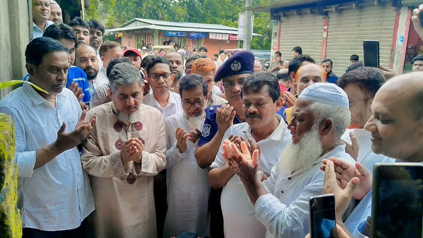 শিবপুরে মুরগিবের–ভঙ্গারটেক সড়ক উন্নয়ন কাজের ভিত্তিপ্রস্তর স্থাপন