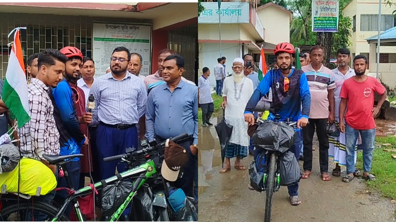 সাইকেলে ৬ দেশ পাড়ি দিয়ে হজ্জ পালনে সজিবের সৌদির উদ্দেশ্যে যাত্রা